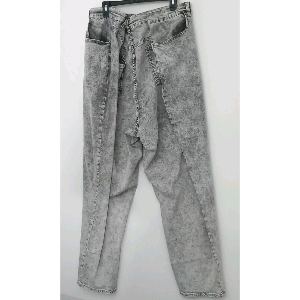 Universal Standard NEW Size 38*x30 High Rise Light Gray Acid Wash Jeans - Picture 2 of 12